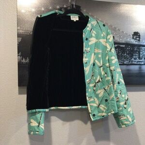 Armani Collezioni | Rare Silk Dragonfly Suede Lined Jacket